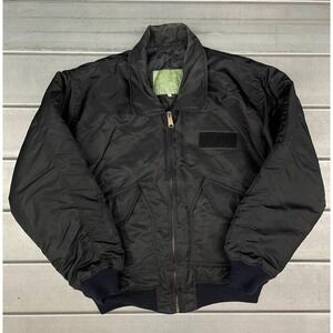 Vintage Flyers Jacket CWU-45/P Mens XXL Black Military Bomber
